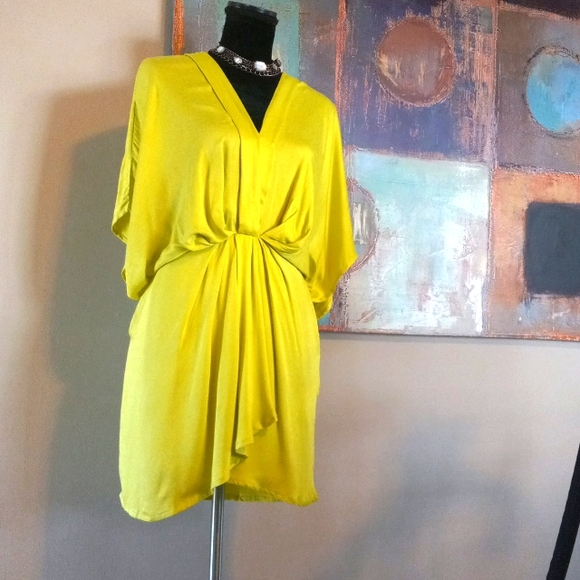 BTFL-life Neon Green Tunic Shirt Dress  Size S - Picture 8 of 17